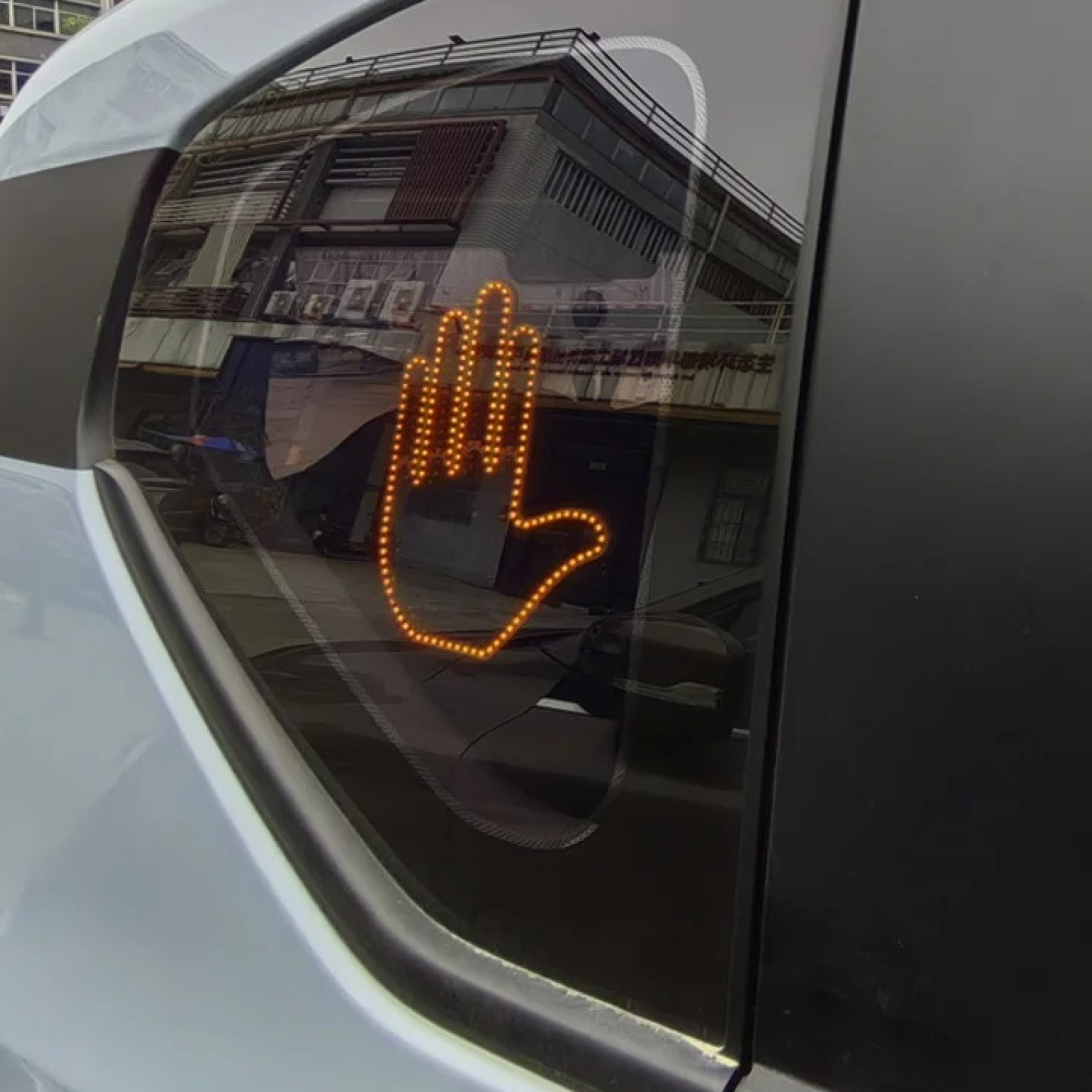 LED Hand Gesture Car Sign