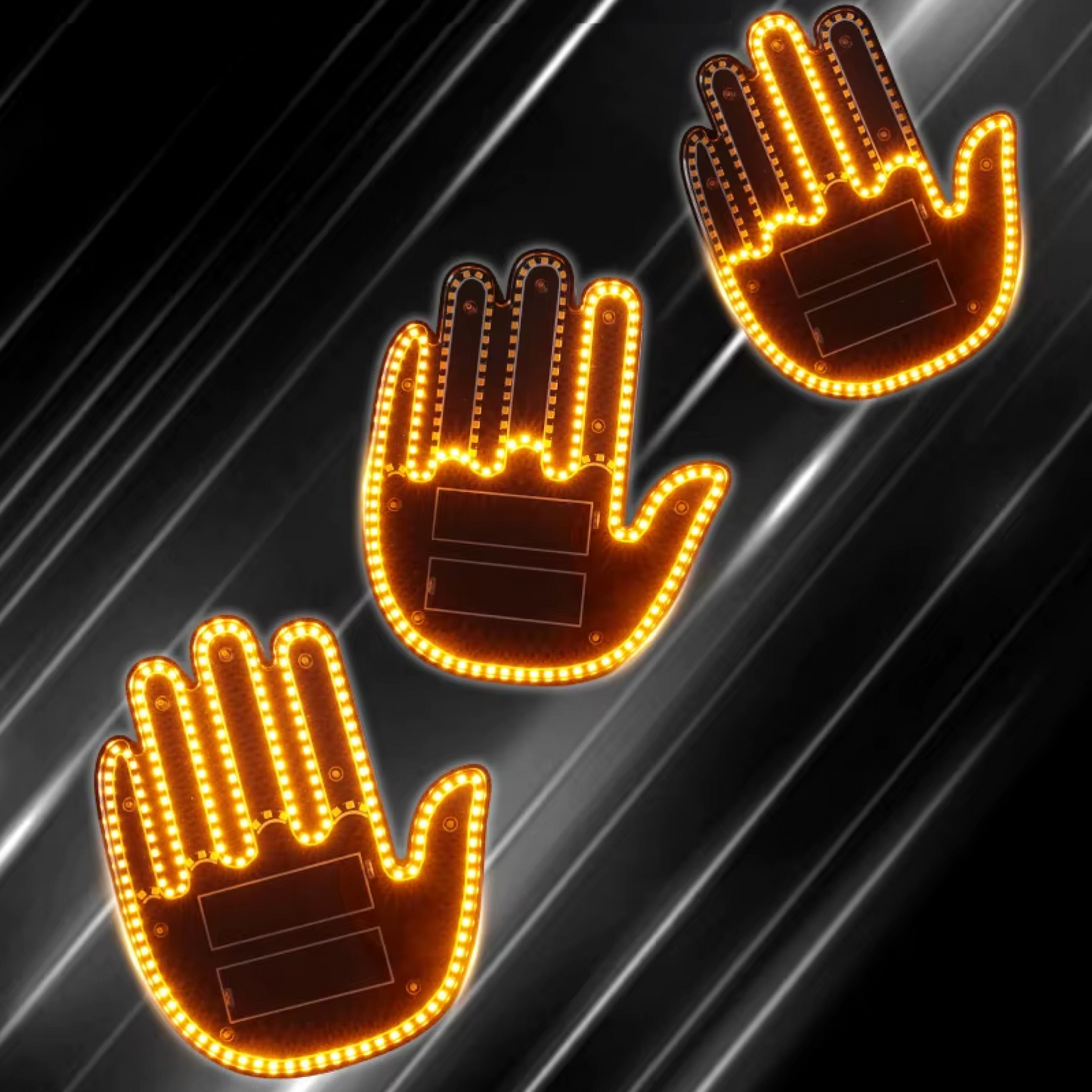 LED Hand Gesture Car Sign